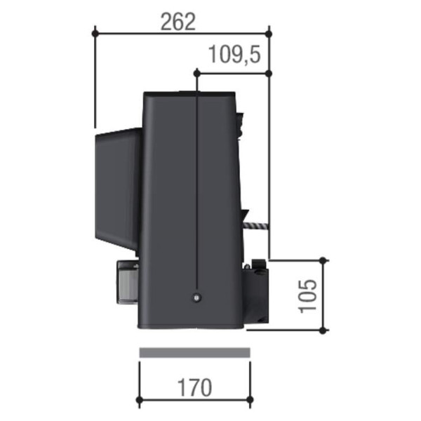 Automatisme bk en 230v pour portails coulissants jusqu'à 1 200kg et 20m