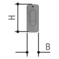 Topd4rgs transmetteur quadricanal double fréquence rolling code gris