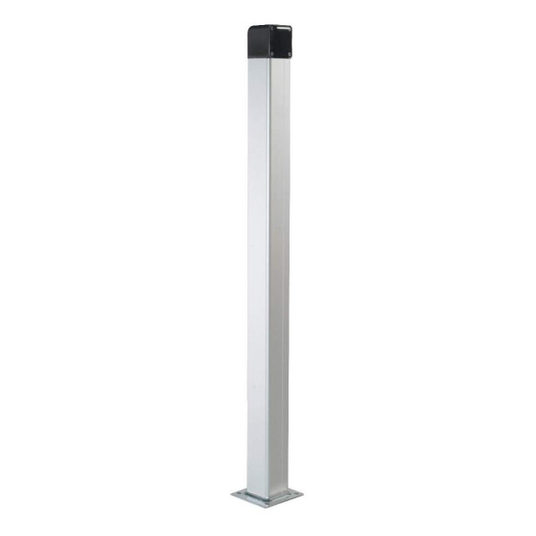 Colonnette en aluminium anodisé naturel h = 1m pour sem-2