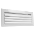 Grille à ailettes courbes orientables, blanc, dimensions 300 x 150 mm. (GCA 300x150)