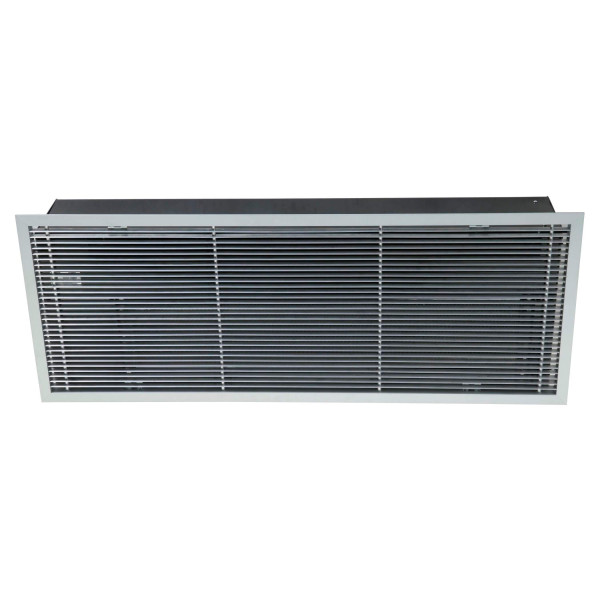 RIDEAU D'AIR CHAUD/FROID BATTERIE A EAU 17KW ENCASTRE LONGUEUR DE GRILLE 1755 MM. (COR-1500 FT W 17)