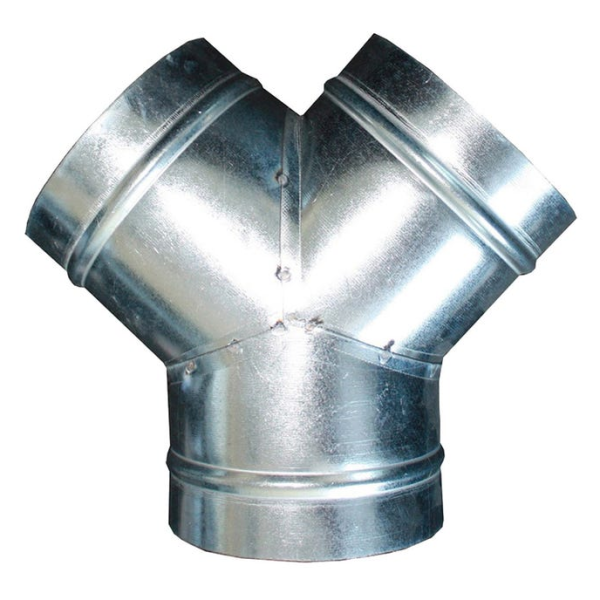 Culotte 45° en acier galvanisé, D 100 mm. (CL 100/45)