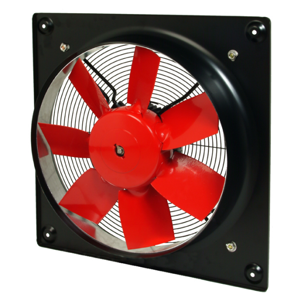 Ventilateur mural ATEX, hélice alu, 17900 m3/h, 6 pôles, tri 230/400V, D 630 mm. (HCBT/6-630/H EX)