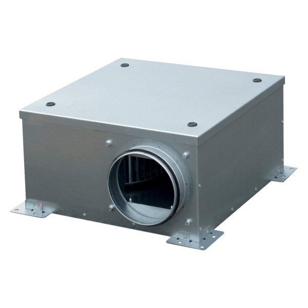 Caisson de ventilation extra-plat, 200 m3/h, hauteur 23 cm, D 125 mm. (CATB 002)