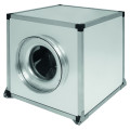 Caisson de ventilation tertiaire double peau, 7580 m3/h, D500 mm, monophasé 230V. (CVAB/4-9000/500 N)