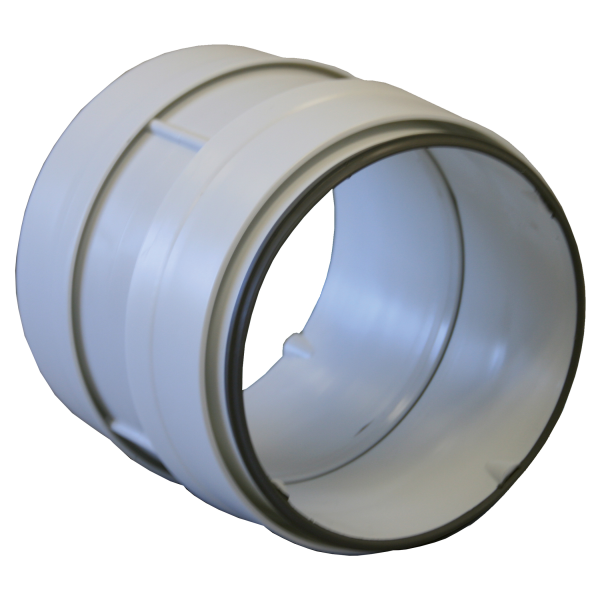 Manchon circulaire PVC rigide à joints, D 100 mm, gamme TUBPLA. (MCCV 100)