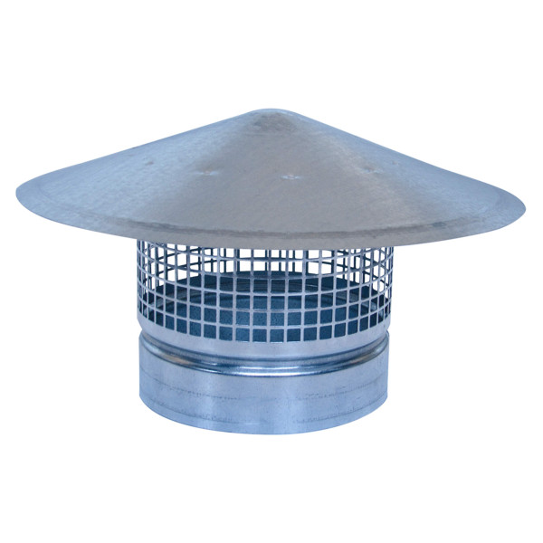 Chapeau pare-pluie acier galvanisé, D 560 mm. (CP 560)