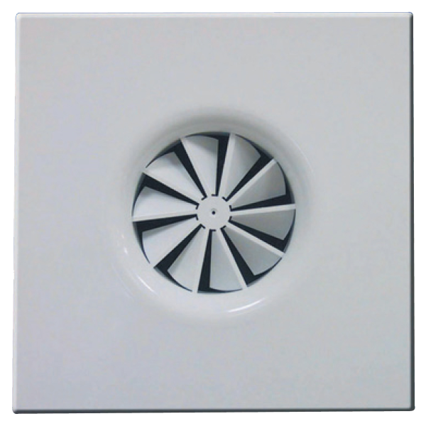 DIFFUSEUR HELICOIDE BLANC PALES FIXE DALLE FAUXPLAFOND 600X600 D RACCORD 160MM. (GHF/FP 160)