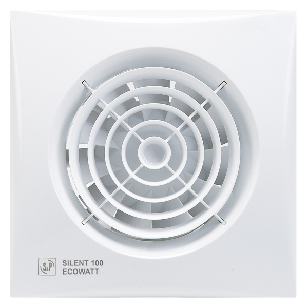 aérateur, 95 m3/h, tempo réglable, clapet anti-retour, moteur Ecowatt 230V. (SILENT 100 CRZ ECOWATT)