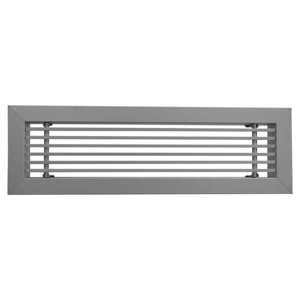 Grille linéaire de soufflage/reprise, aluminium, 275 à 750 m3/h, D 300 x 150 mm. (GLF-300X150)