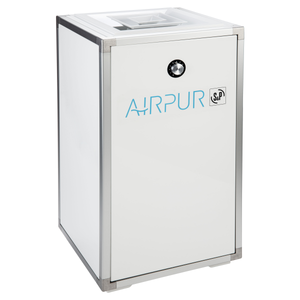 Purificateur d'air autonome COV, Filtration à 99,995% jusque 36m2, 350m3/h, 98W (AIRPUR PAP 350 VOC H14)