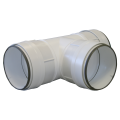 Té 90° PVC rigide à joints d'étanchéité, D circulaires 125 mm, gamme TUBPLA. (THCV 125)
