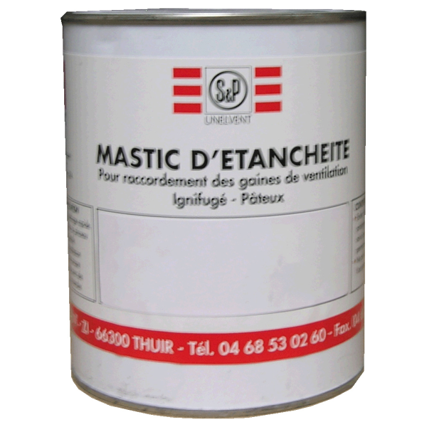 Mastic acrylique, pot de 6 kg, pour montage intérieur. (MASTIC ACRY 6 KG)