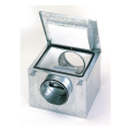 Caisson de ventilation avec isolation acoustique 50 mm, 390 m3/h, D 160 mm. (CAB-160)