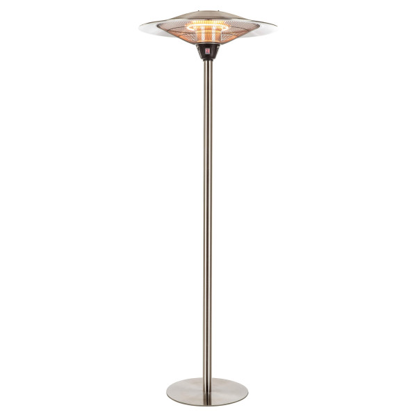 Colonne infrarouge parapluie, 1200/1800/3000 W, HT 210 cm, 2 lampes au carbonne. (HEC 3000)