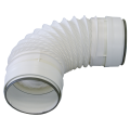 Conduit circulaire PVC souple + 2 manchons rigides à joints, D 125 mm, long 50cm. (TFCV 125)