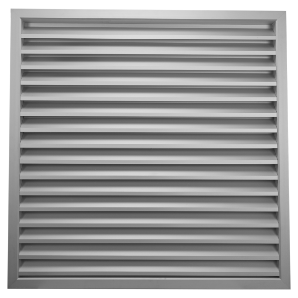 Grille extérieure de soufflage/reprise, alu, 140 à 260 m3/h, D 150 x 150 mm. (GRE 150x150/25)