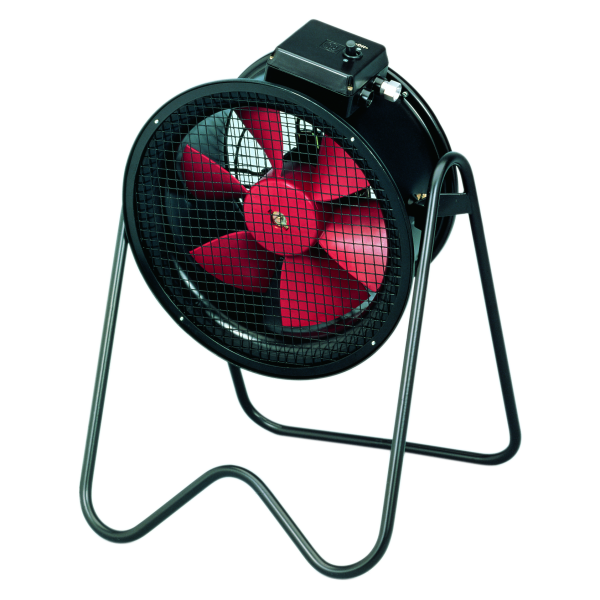 Ventilateur hélicoïde tubulaire mobile, triphasé 230 V/400 V, D630mm, 16450 m3/h. (PBT/4-630)