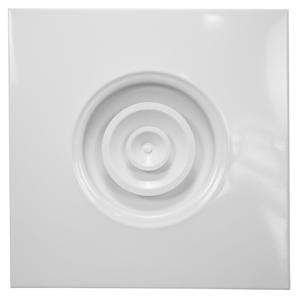 Diffuseur circulaire à jet réglable pour faux plafond, blanc, D raccord 315 mm. (GCI/P 315)