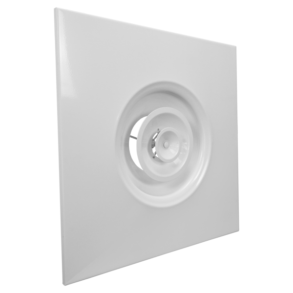 Diffuseur circulaire à jet réglable pour faux plafond, blanc, D raccord 315 mm. (GCI/P 315)