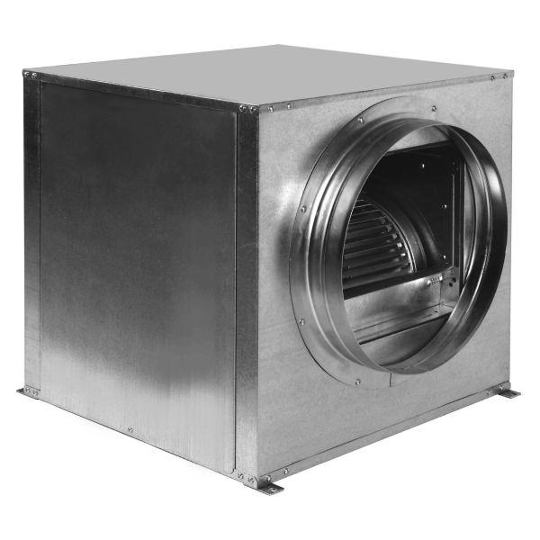 Caisson de ventilation tertiaire, 2590 m3/h, D400 mm, monophasé 230V. (CVB/4-270/200 1/2 CV)