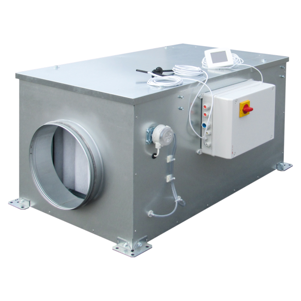 Centrale introduction d'air 1000 m3/h bat eau chaude régulée accès gauche + v3v (CAIB-10 M5 H3 PRO-REG L)