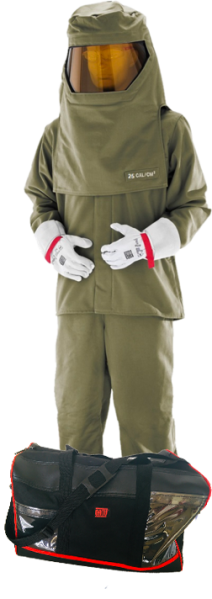 Kit arc flash 25cal/cm² complet kaki 2xl