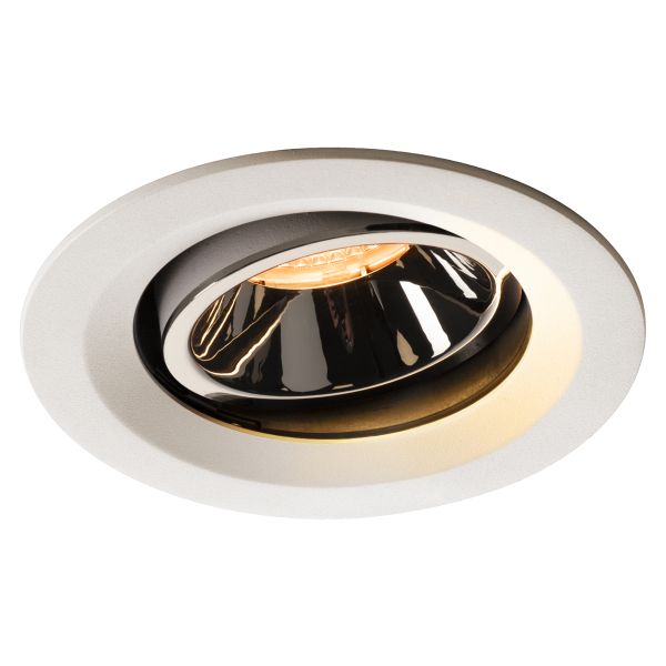 Numinos, encastré de plafond intérieur, 55°, blanc/chrome, led, 2700k, orientable