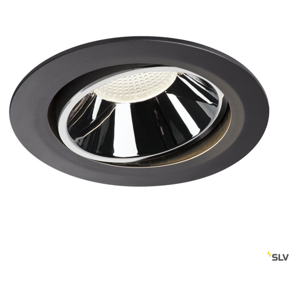 Numinos, encastré de plafond intérieur, 20°, noir/chrome, led, 4000k, orientable