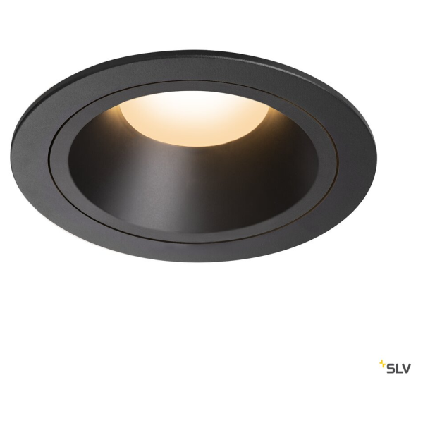 Numinos, encastré de plafond intérieur, 40°, noir, led, 2700k