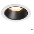 Numinos, encastré de plafond intérieur, 20°, blanc/noir, led, 2700k