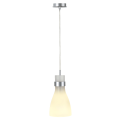 BIBA III - SUSPENSION E14 60W MAX GRIS ARGENT VERRE SATINE