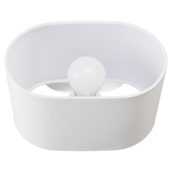 SOPRANA OVALE WL-1 applique, diffuseur blanc, E27, max. 60W