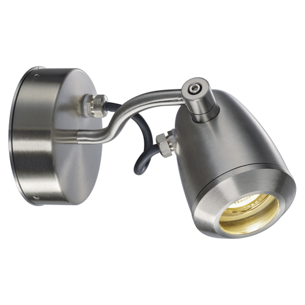 CV-SPOT WALL GU10 applique et plafonnier, Inox, max. 4W