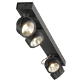 SLV by Declic KALU LED 4 applique/plafonnier, long, noir, LED 60W, 3000K, 24°