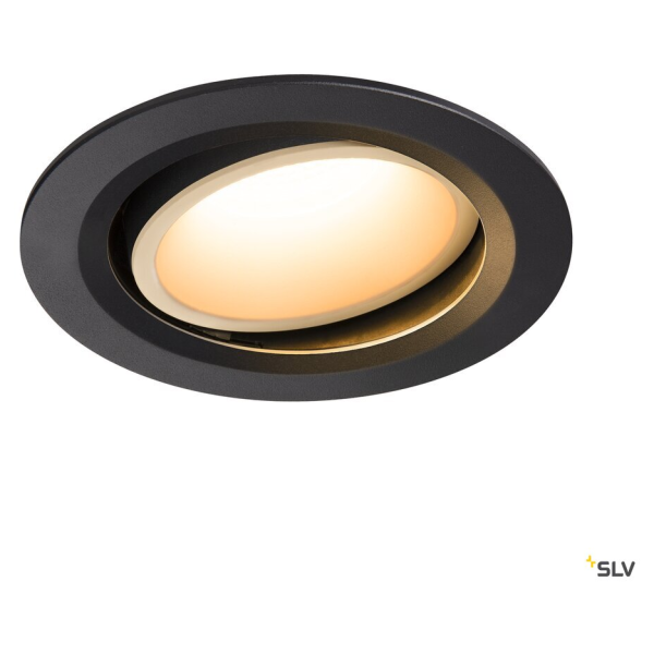 Numinos, encastré de plafond intérieur, 55°, noir/blanc, led, 2700k, orientable