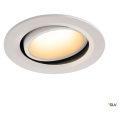 Numinos, encastré de plafond intérieur, 55°, blanc, led, 3000k, orientable