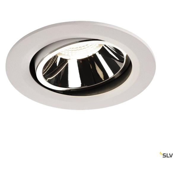 Numinos, encastré de plafond intérieur, 40°, blanc/chrome, led, 4000k, orientable