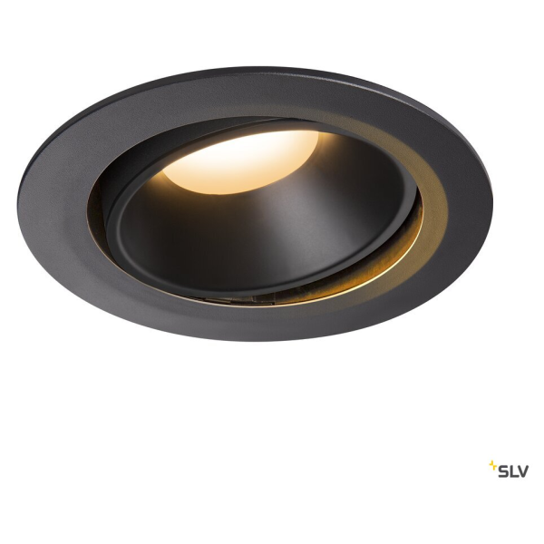 Numinos, encastré de plafond intérieur, 55°, noir, led, 2700k, orientable