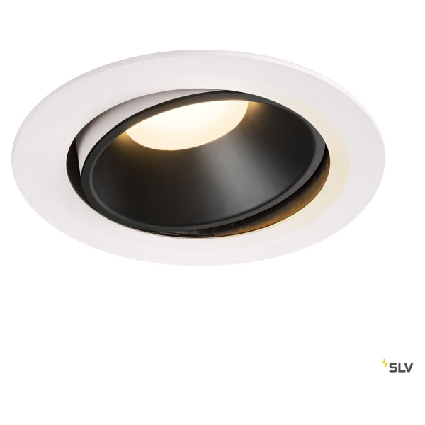 Numinos, encastré de plafond intérieur, 20°, blanc/noir, led, 3000k, orientable