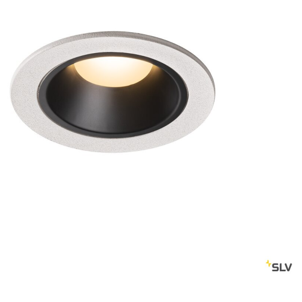 Numinos, encastré de plafond intérieur, 40°, blanc/noir, led, 3000k