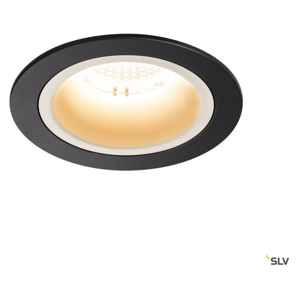 Numinos, encastré de plafond intérieur, 40°, noir/blanc, led, 2700k