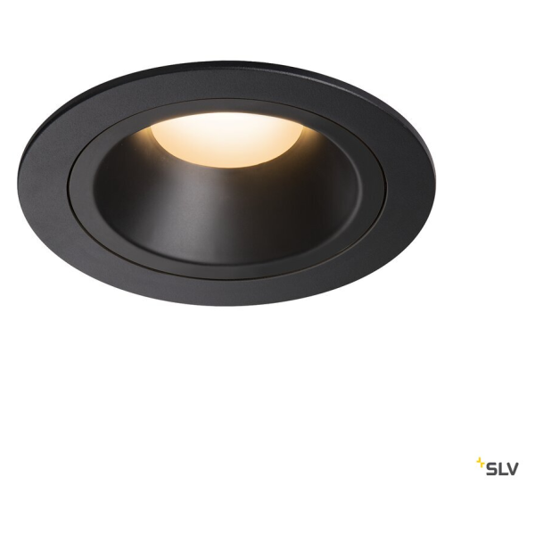 Numinos, encastré de plafond intérieur, 55°, noir, led, 2700k