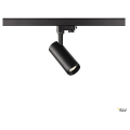 Numinos, spot pour rail 3 allumages, intérieur, 60°, noir, led, 10,42w, 4000k, variable triac