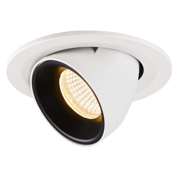 Numinos® gimble s, encastré de plafond intérieur, 20°, blanc/noir, led, 8,6w, 3000k