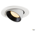 Numinos® gimble s, encastré de plafond intérieur, 20°, blanc/noir, led, 8,6w, 3000k