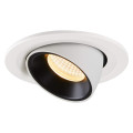 Numinos® gimble s, encastré de plafond intérieur, 20°, blanc/noir, led, 8,6w, 3000k