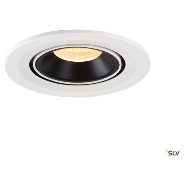 Numinos® gimble s, encastré de plafond intérieur, 20°, blanc/noir, led, 8,6w, 3000k