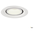 Numinos® gimble m, encastré de plafond intérieur, 20°, blanc, led, 17,5w, 4000k