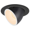 Numinos® gimble l, encastré de plafond intérieur, 40°, noir/blanc, led, 25,4w, 2700k